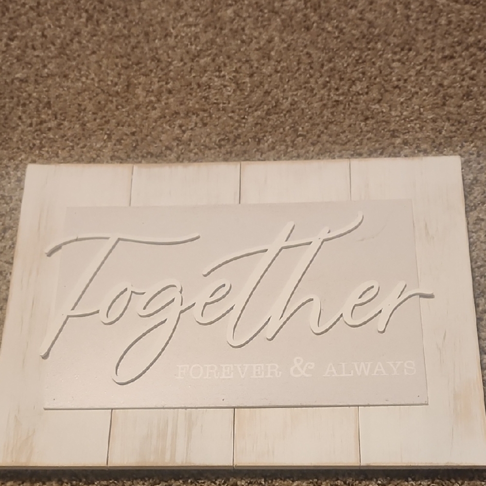 Hobby Lobby Cream and White Together Wall Art